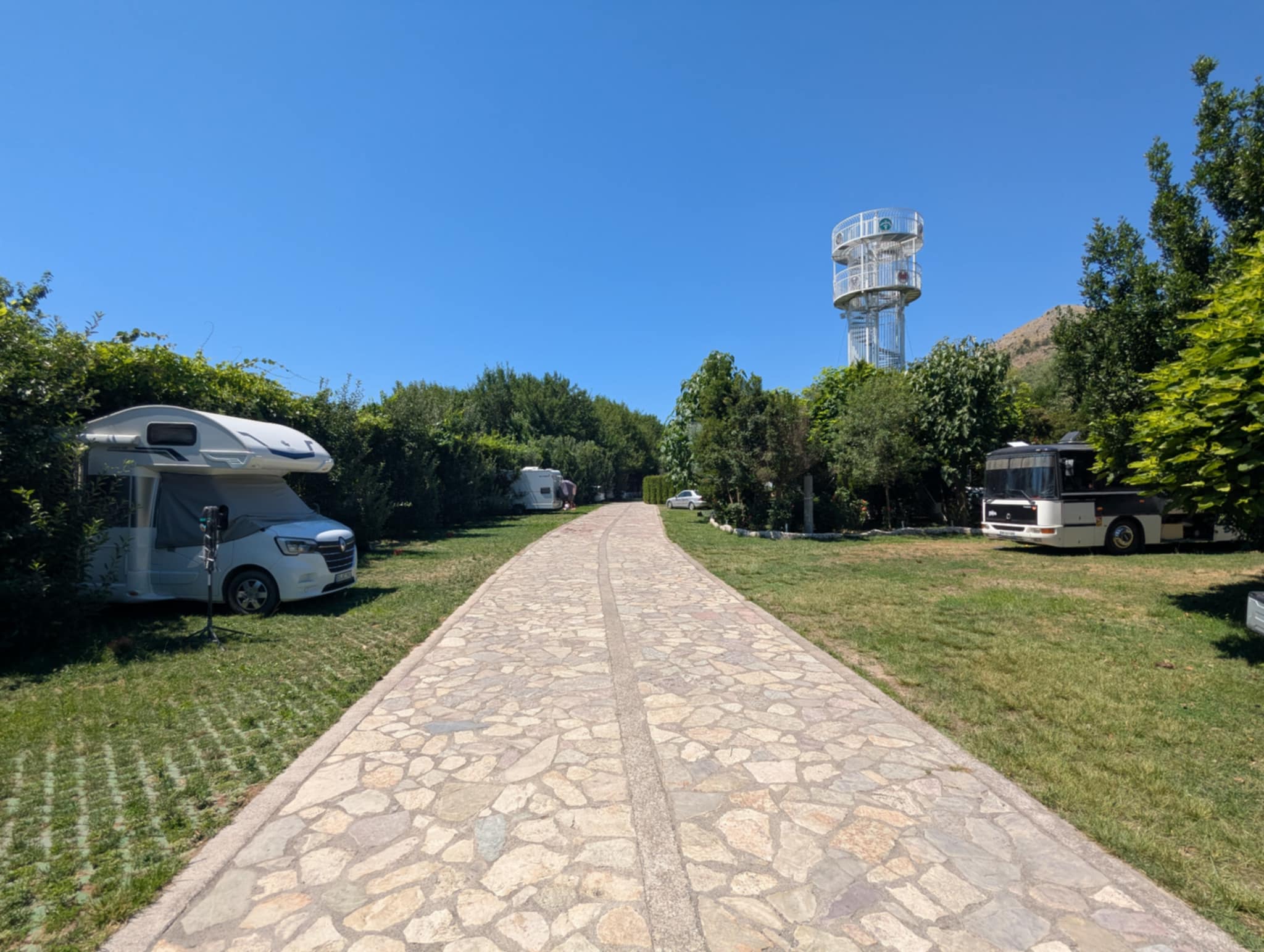 Emplacement de camping en Albanie